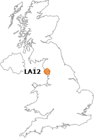 map showing location of LA12