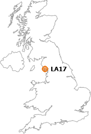 map showing location of LA17
