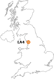 map showing location of LA4