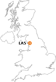 map showing location of LA5