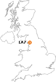 map showing location of LA7