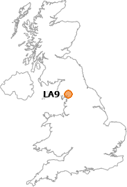 map showing location of LA9