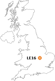 map showing location of LE16