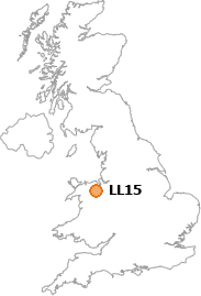 map showing location of LL15