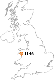 map showing location of LL46