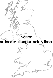 map showing location of Llangattock-Vibon-Avel, Monmouthshire