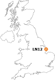 map showing location of LN12