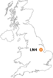 map showing location of LN4