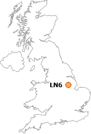 map showing location of LN6