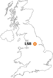 map showing location of LS8