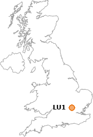 map showing location of LU1