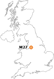 map showing location of M27