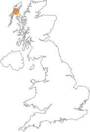 map showing location of Manais, Western Isles