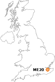 map showing location of ME20