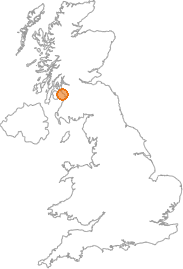 map showing location of Munnoch, North Ayrshire