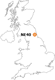 map showing location of NE40