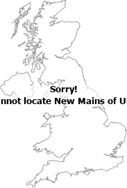 map showing location of New Mains of Ury, Aberdeenshire