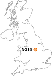 map showing location of NG16