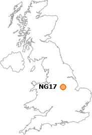 map showing location of NG17