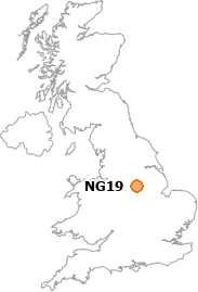 map showing location of NG19