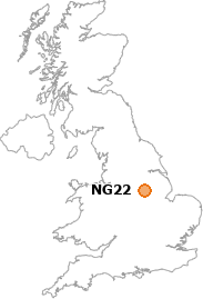 map showing location of NG22