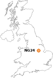 map showing location of NG24