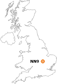 map showing location of NN9