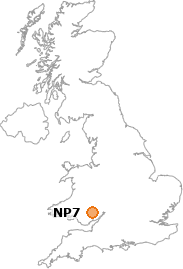 map showing location of NP7