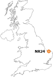map showing location of NR24