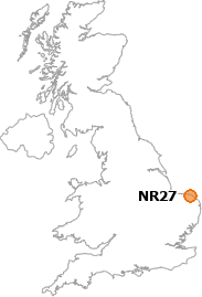map showing location of NR27
