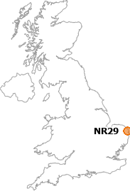 map showing location of NR29