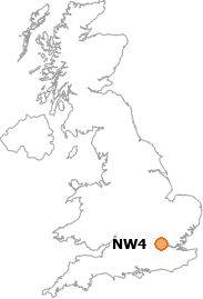 map showing location of NW4