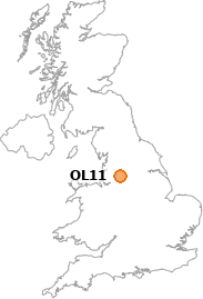 map showing location of OL11