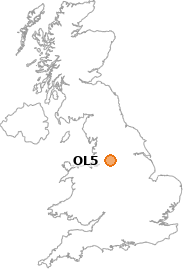 map showing location of OL5