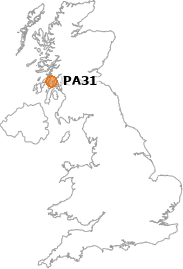 map showing location of PA31