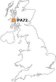 map showing location of PA72