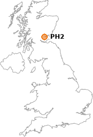 map showing location of PH2