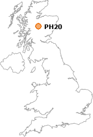 map showing location of PH20