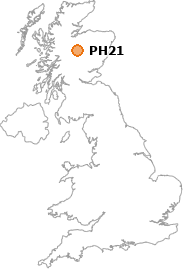 map showing location of PH21