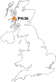 map showing location of PH36