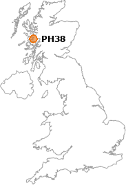map showing location of PH38