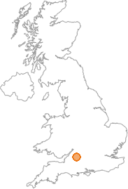 map showing location of Preston, Wiltshire