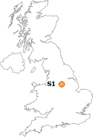 map showing location of S1
