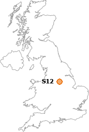 map showing location of S12