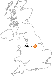 map showing location of S65