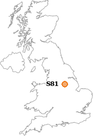 map showing location of S81