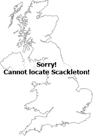 map showing location of Scackleton, North Yorkshire
