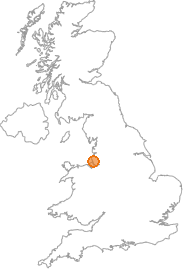 map showing location of Sefton, Merseyside