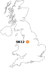 map showing location of SK12