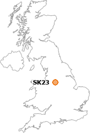 map showing location of SK23